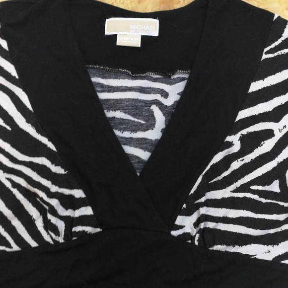 Michael Kors top black and white zebra print - Picture 5 of 8